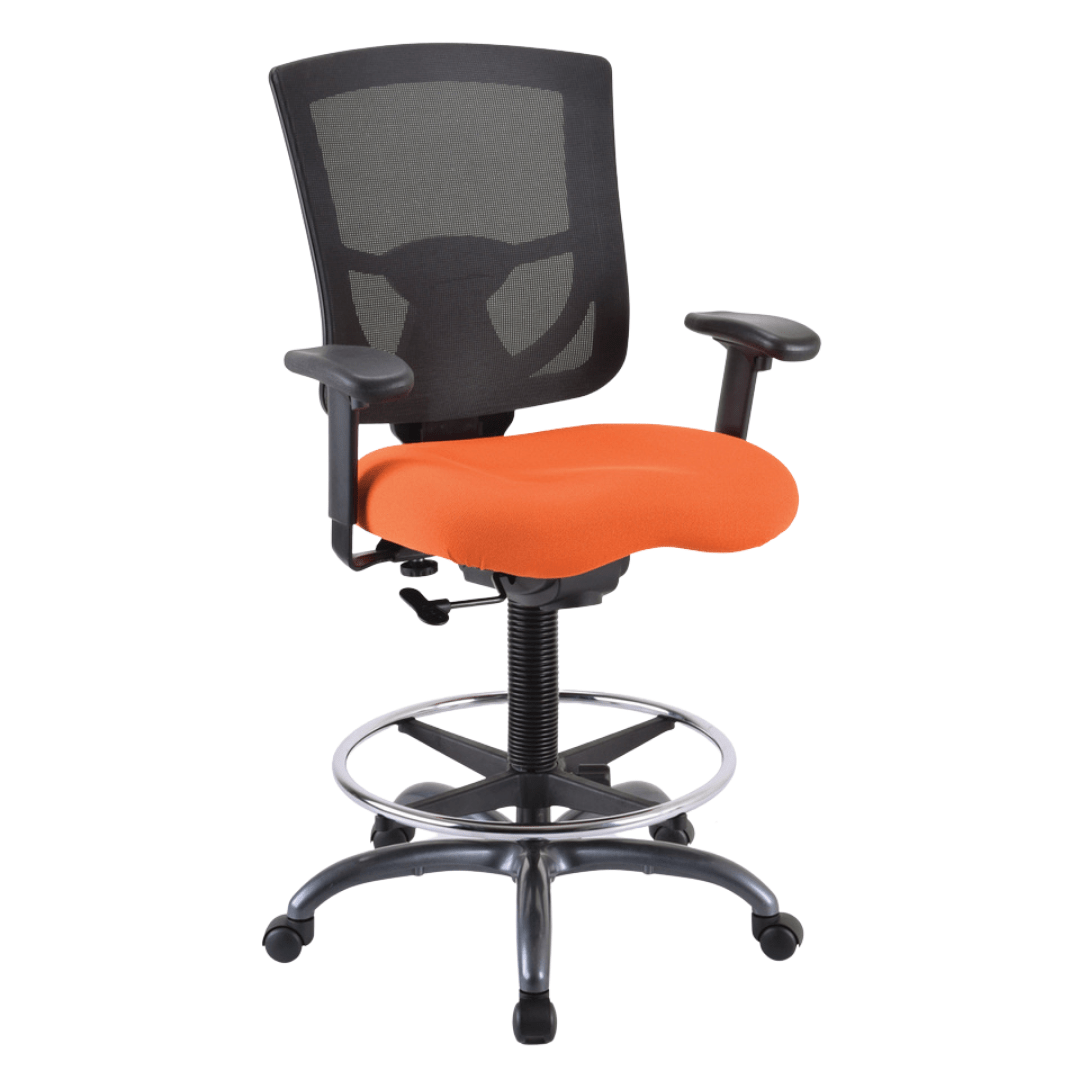 Orange Fabric Seat