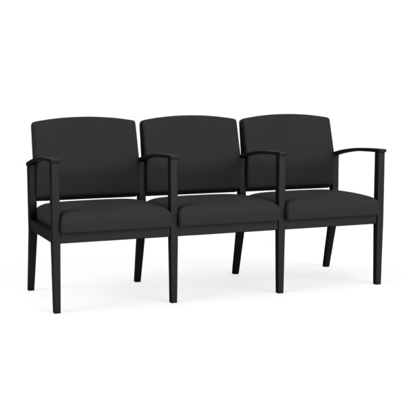 Amherst Steel 3 Seater with Center Arms