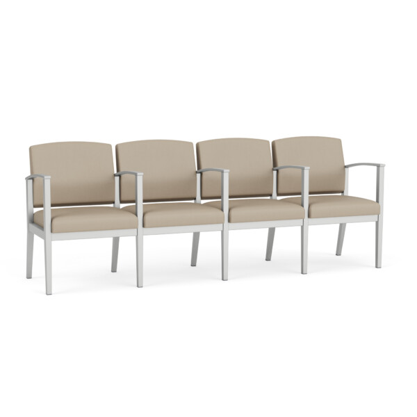 Amherst Steel 4 Seater with Center Arms