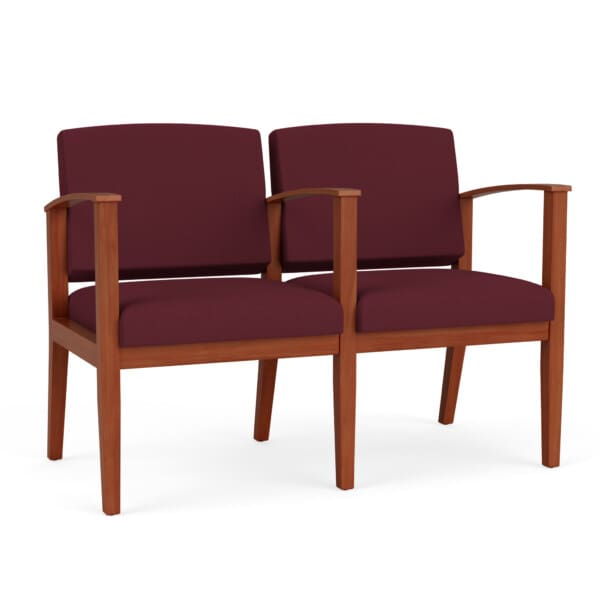 Amherst Wood 2 Seater with Center Arm
