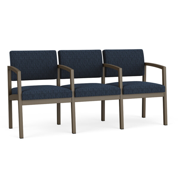 Lenox Steel 3 Seater with Center Arms