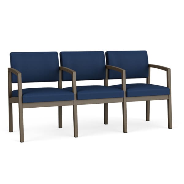 Lenox Steel 3 Seater with Center Arms