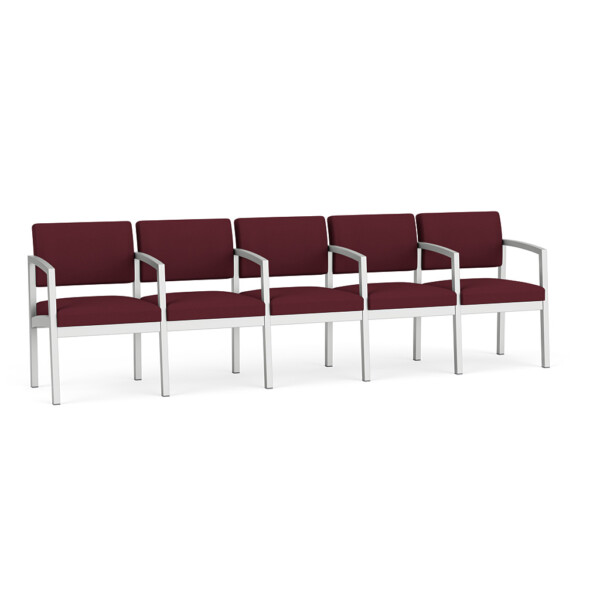 Lenox Steel 5 Seater with Center Arms
