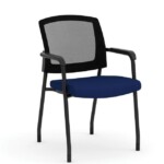 Blue Seat with Black Back