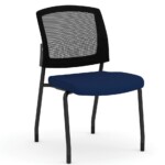 Blue Seat with Black Back