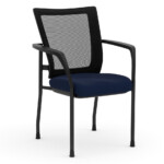 Navy Blue Fabric Seat