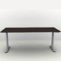Height Adjustable Desk 71 x 30. Shown in a Silver Frame and an Espresso Top