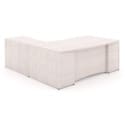 72" L-Shaped Bow Front Desk with Curved Laminated Modesty Panel - Thumbnail Image 11