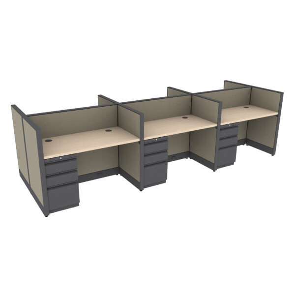 48" x 24" Cubicle Workstation 42"H Panel