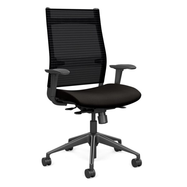 Wit Highback - Black Frame