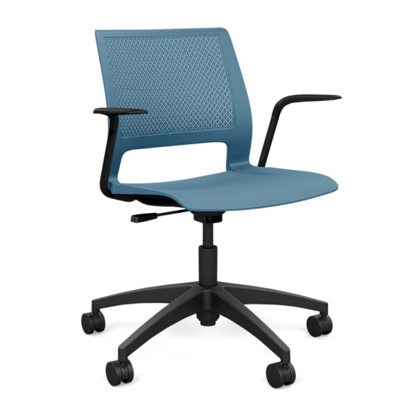 Lumin Light Task - Plastic Seat Black Frame