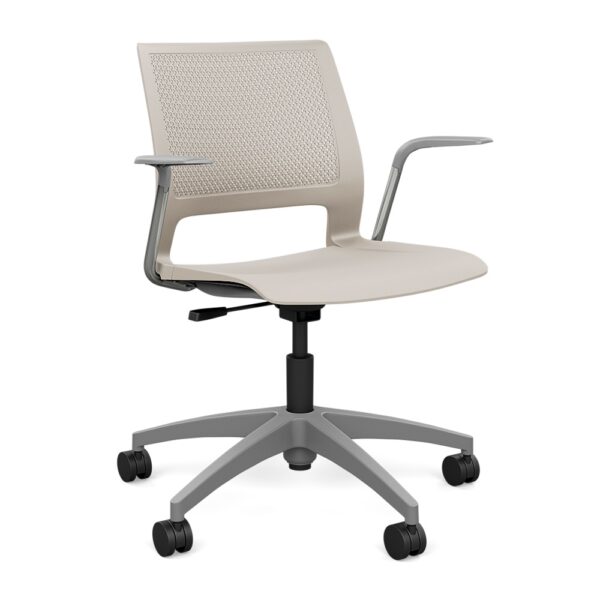 Lumin Light Task - Plastic Seat Gray Frame