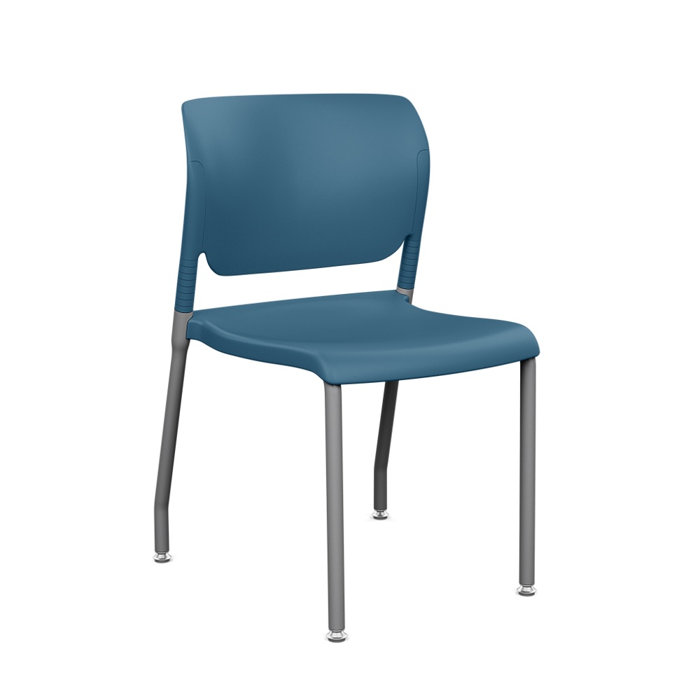 InFlex Four Leg Multipurpose chair, plastic back and seat. Shown in Lagoon Shell.