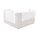 72" x 36" L Shaped Reception Desk with Overlay Storage and LEDs - Thumbnail Image 8