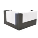 72" x 36" L Shaped Reception Desk with Overlay Storage and LEDs - Thumbnail Image 9