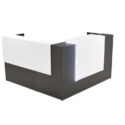 72" x 36" L Shaped Reception Desk with Overlay Storage and LEDs - Thumbnail Image 20