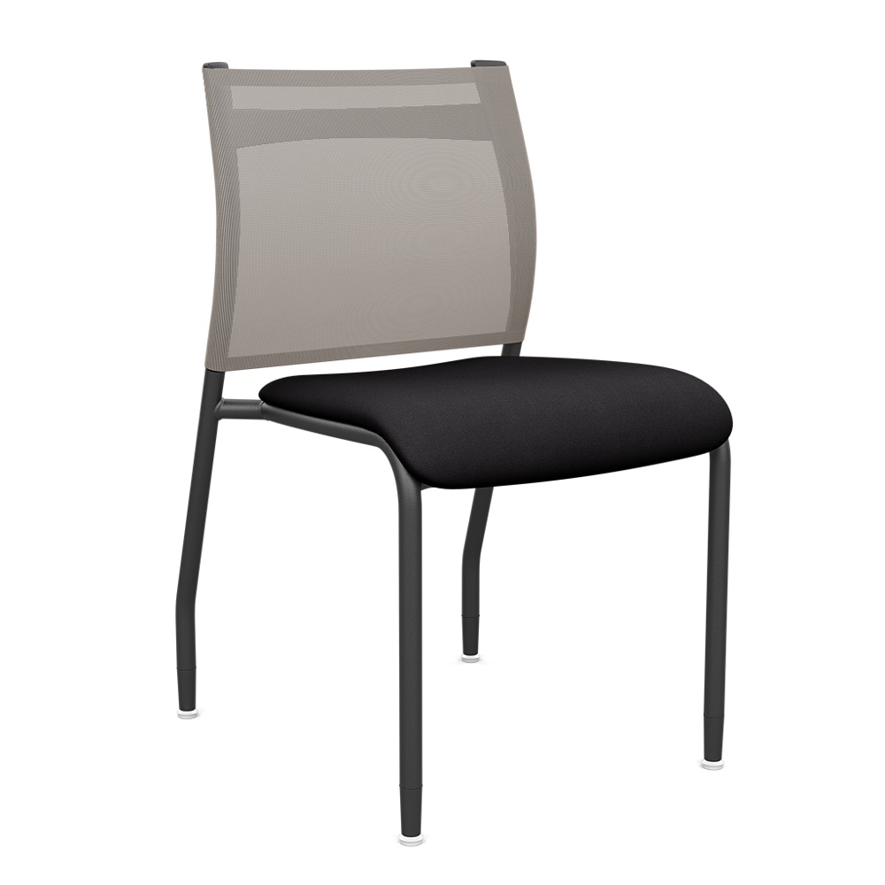 Wit Side Chair Mesh (Armless). Shown in Fog seat.