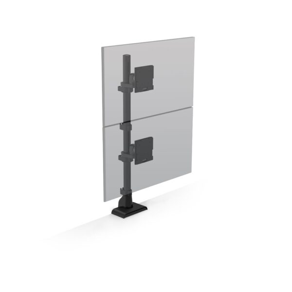 E5 One Over One Static Pole Monitor Arm