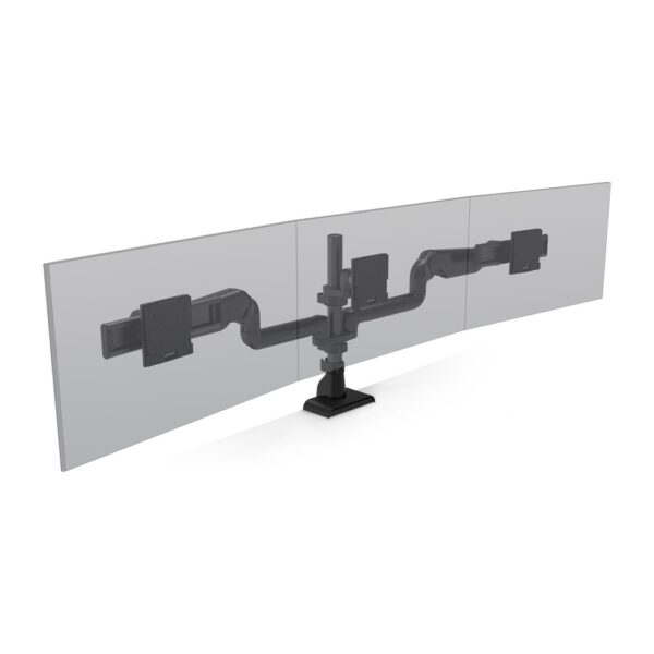 E5 Triple Dynamic Pole Monitor Arm