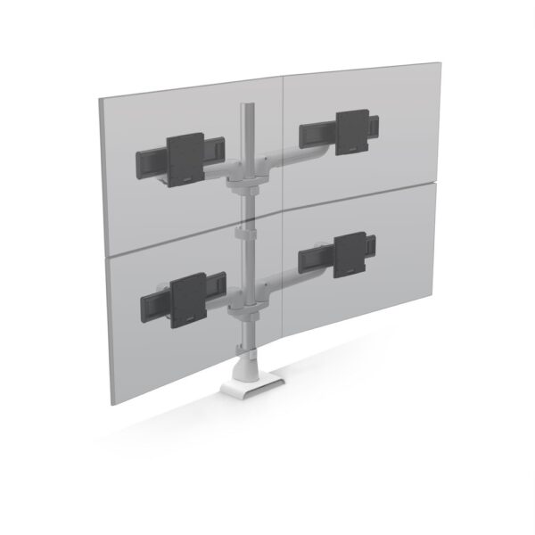 E5 Two Over Two Static Pole Monitor Arm